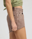 One Teaspoon Truckers Mid Waist Denim Short - Espresso Brown