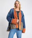 One Teaspoon Bang Bang Reversible Blocked Demin Wadded Jacket