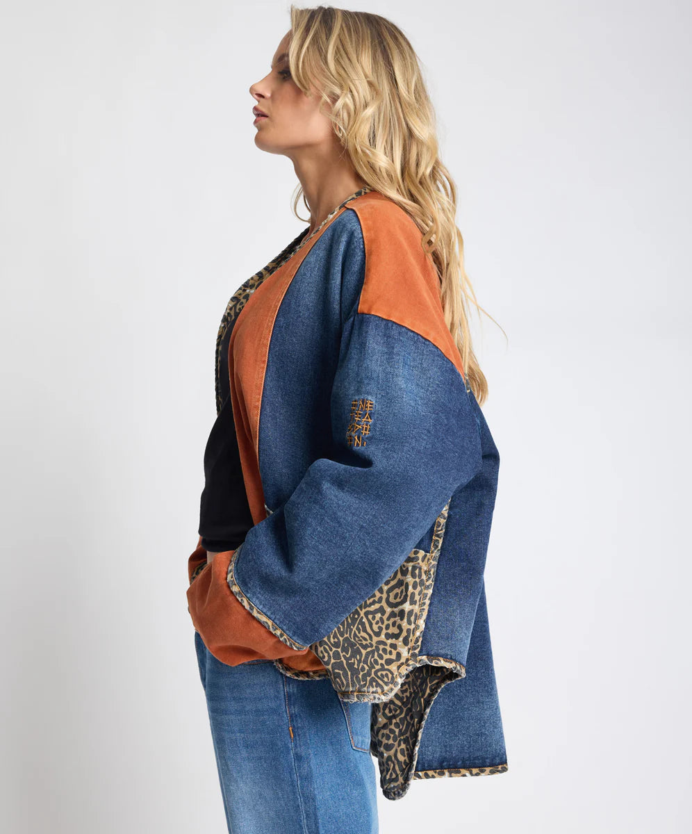One Teaspoon Bang Bang Reversible Blocked Demin Wadded Jacket