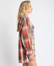 One Teaspoon Essential Patchwork Flannel Shirt - Natural