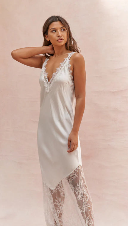 Charli Solange Slip Dress - Moonbeam