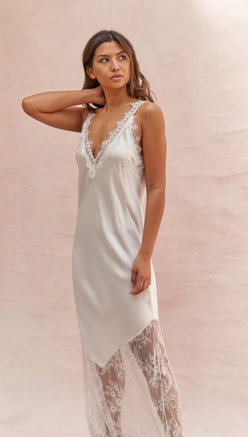 Charli Solange Slip Dress - Moonbeam