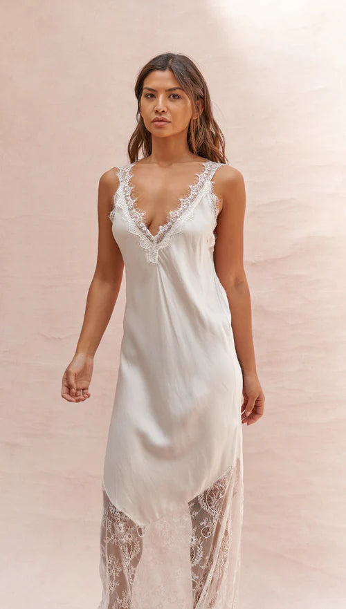Charli Solange Slip Dress - Moonbeam