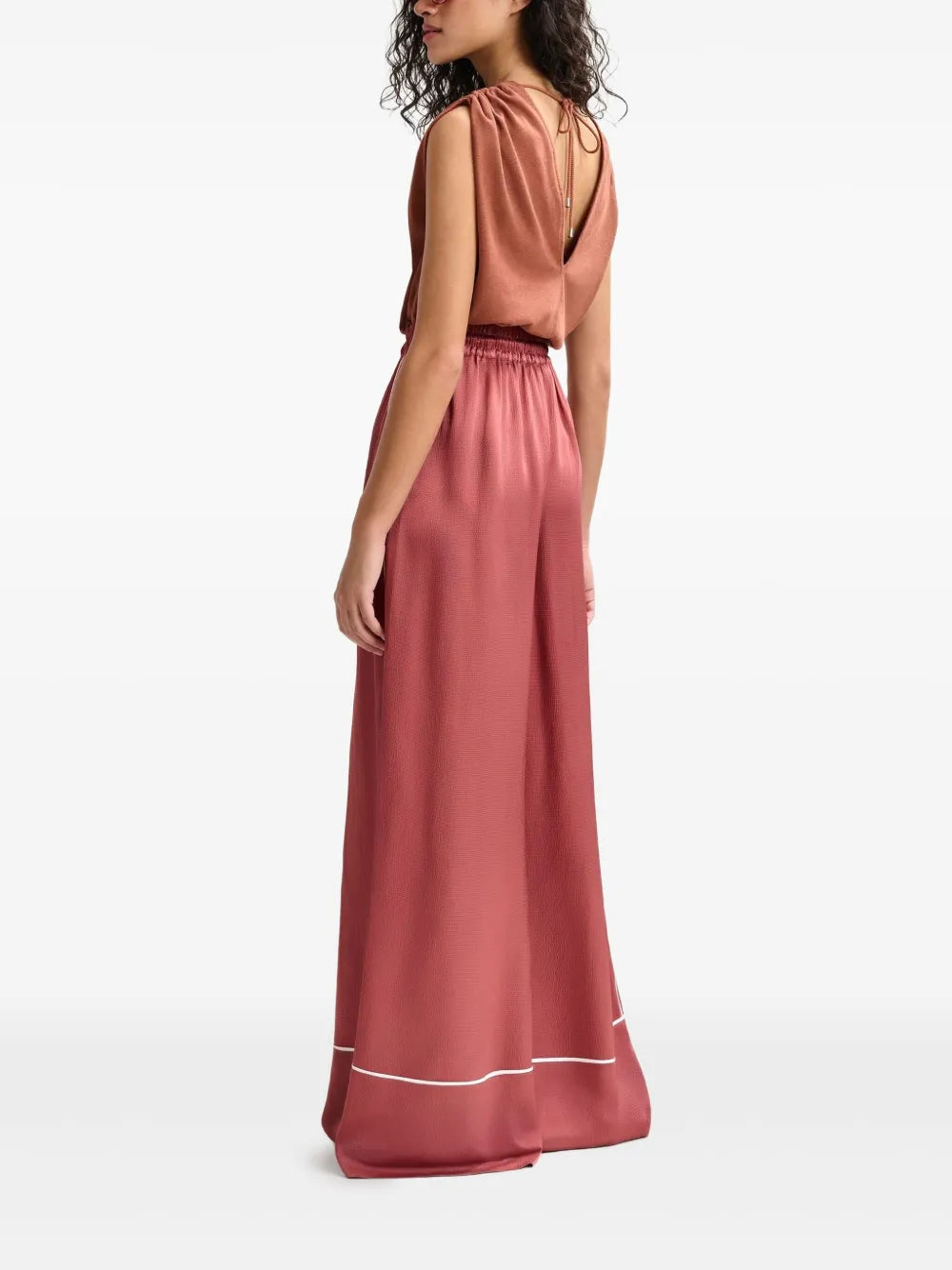 Essentiel Antwerp Hontgomery Wide Leg Pants - Terracotta