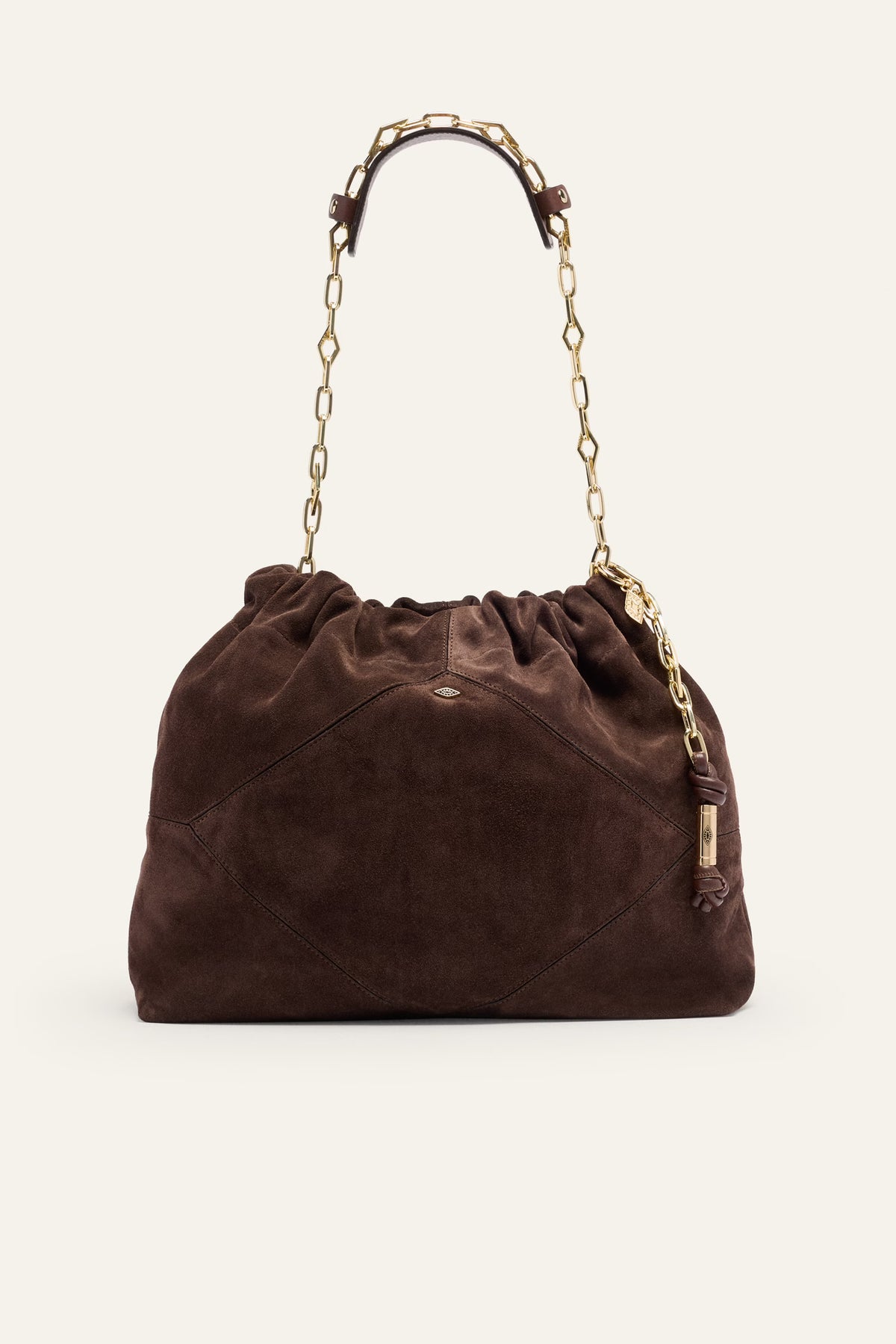 BA&SH June Tote Suede - Chocolate