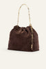 BA&SH June Tote Suede - Chocolate