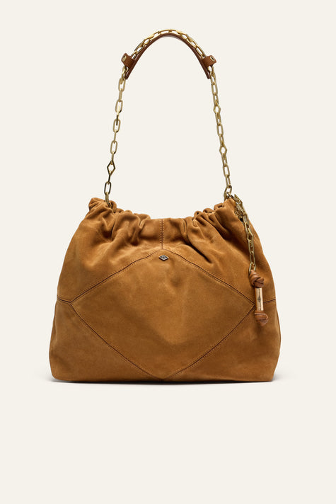 BA&SH June Tote Suede - Cognac