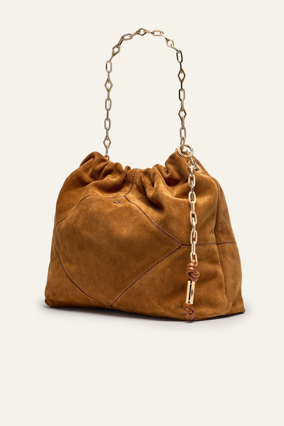 BA&SH June Tote Suede - Cognac