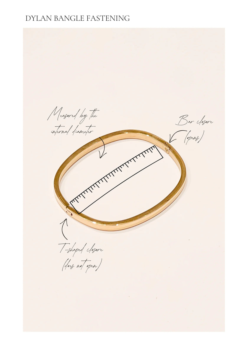 Porter Jewellery Dylan Bangle Silver - Celestial Clear