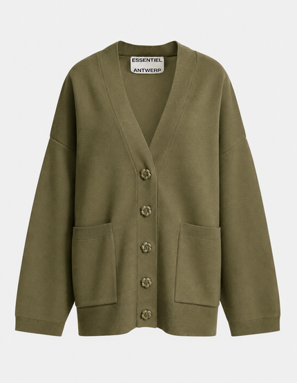 Essentiel Antwerp Jomper Cardigan - Khaki