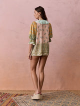 BOTEH Lucent Silk Ruffle Blouse