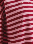Essentiel Antwerp Joste T-Shirt - Blush/Burgandy