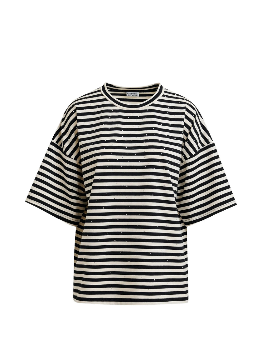 Essentiel Antwerp Joste T-Shirt - Black/Off White