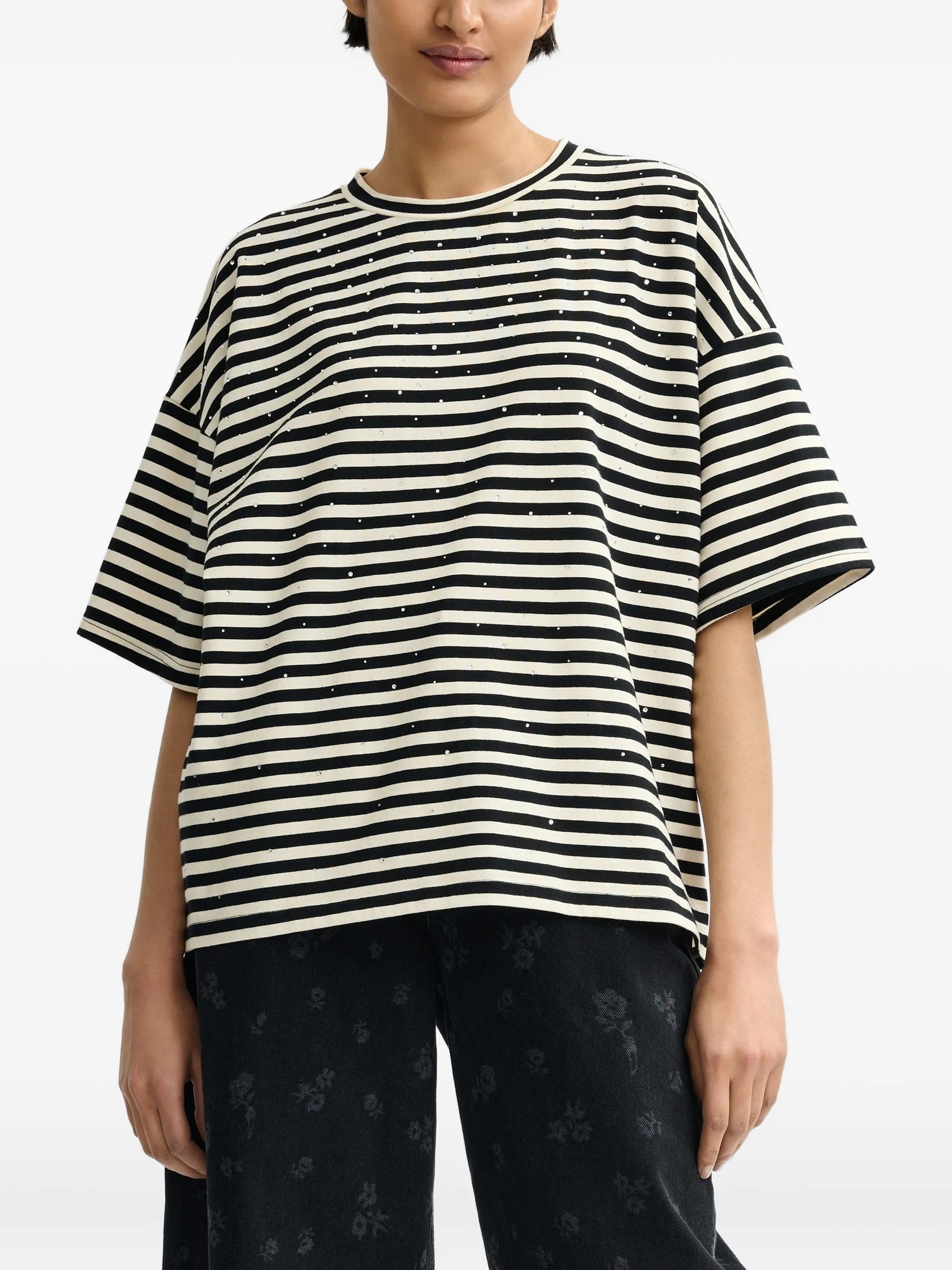 Essentiel Antwerp Joste T-Shirt - Black/Off White