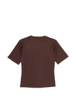 Ksubi - Porter SS Top Chocolate Pinstripe
