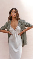 Charli Solange Slip Dress - Moonbeam