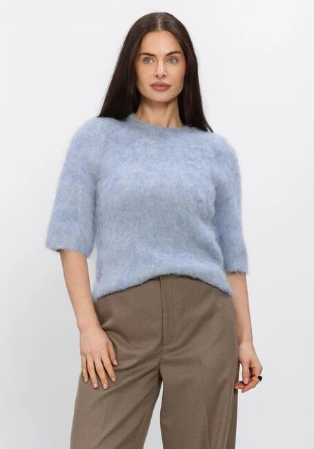 Second Female Karla SS Round Neck Knit - Blue