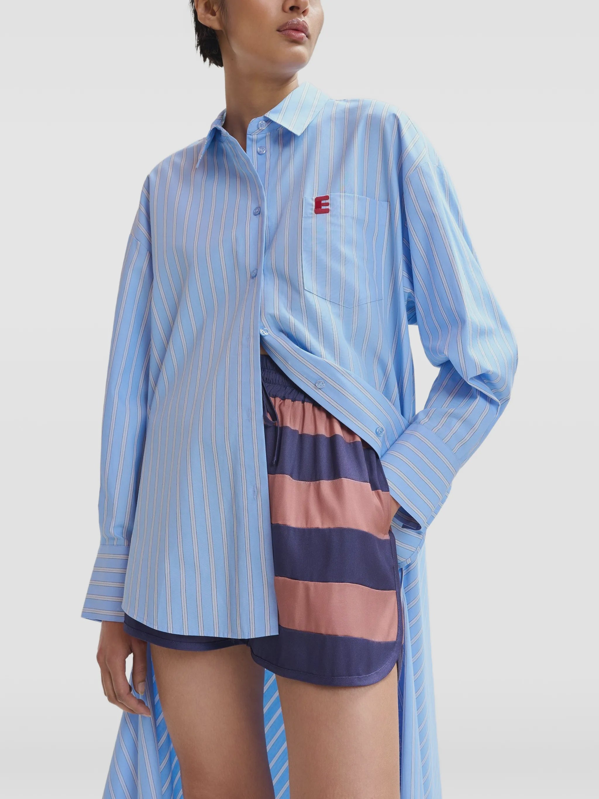 Essentiel Antwerp Jape Shirt Dress - Blue