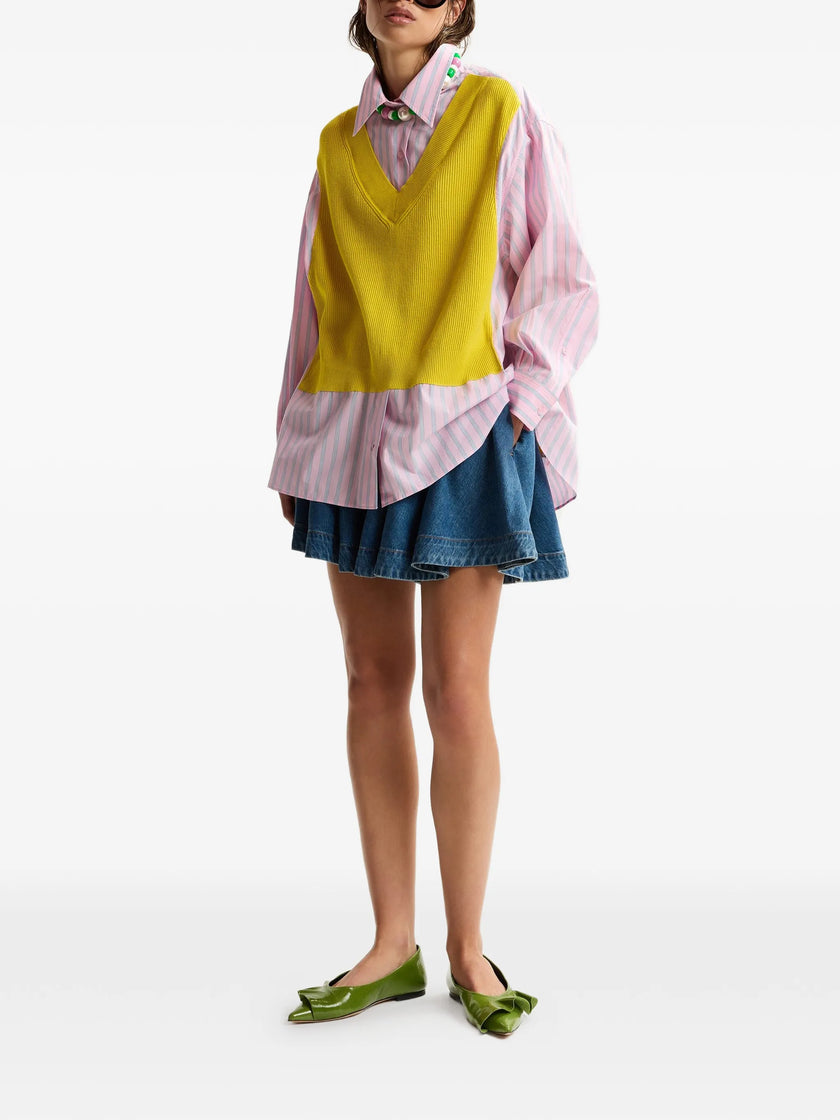 Essentiel Antwerp Jit Shirt - Lemon/Pink