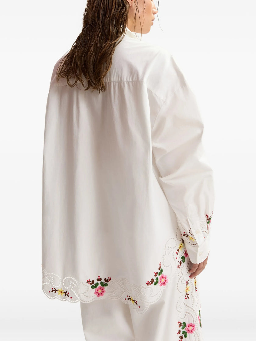 Essentiel Antwerp Jayme Embroidered Shirt - White