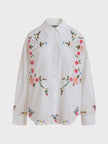 Essentiel Antwerp Jayme Embroidered Shirt - White