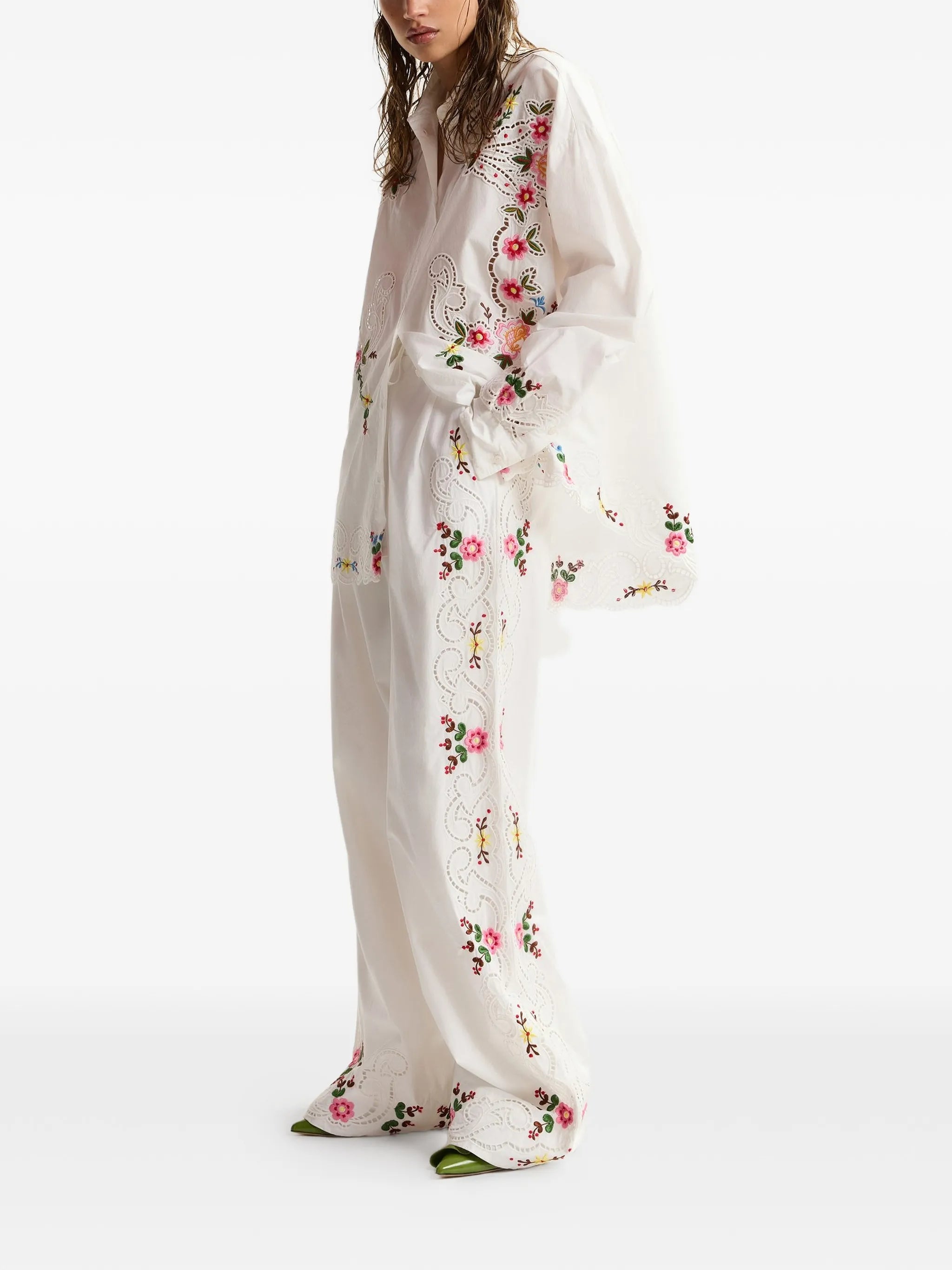 Essentiel Antwerp Jayme Embroidered Shirt - White