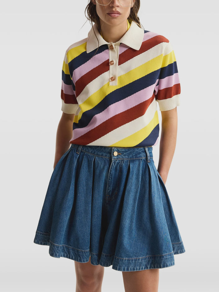Essentiel Antwerp Jollow Top - Jacquard Polo