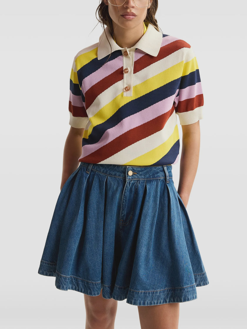 Essentiel Antwerp Jollow Top - Jacquard Polo