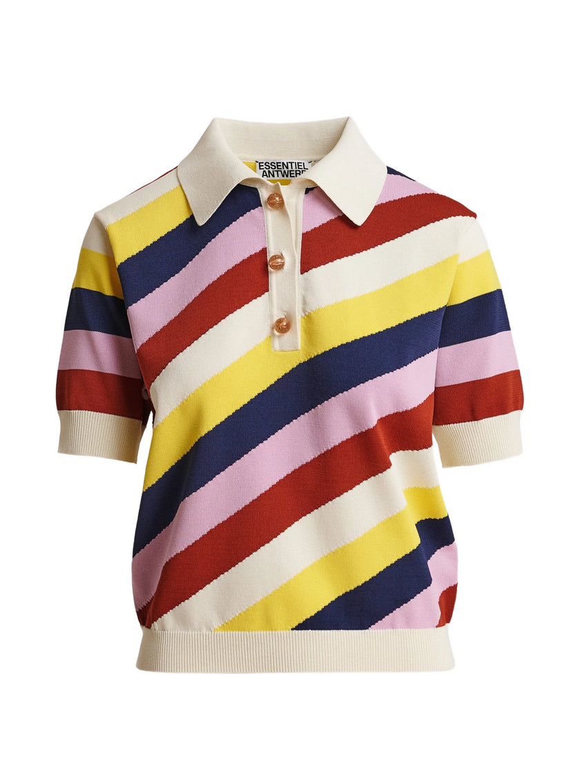 Essentiel Antwerp Jollow Top - Jacquard Polo