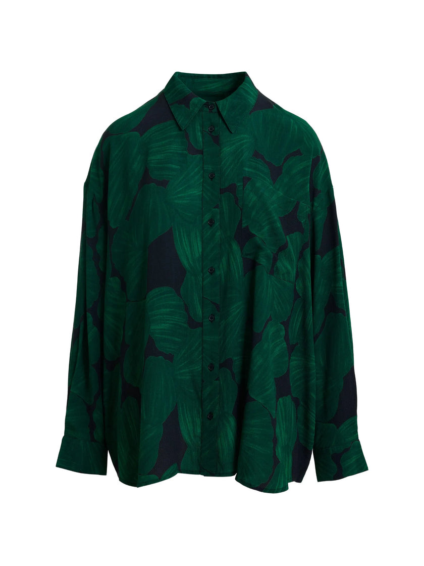 Essentiel Antwerp Kafta Shirt - Bottle Green