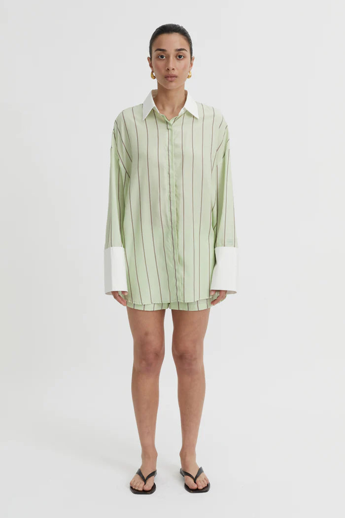 Blanca Opal Shirt - Pistachio