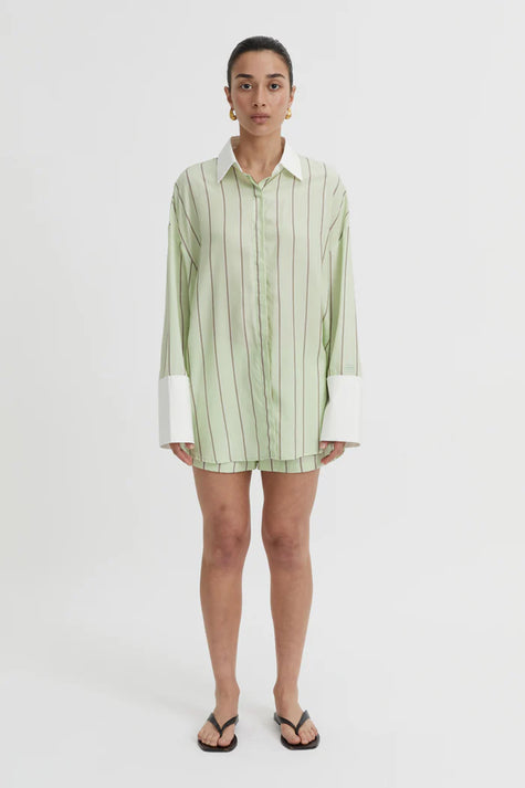 Blanca Opal Shirt - Pistachio