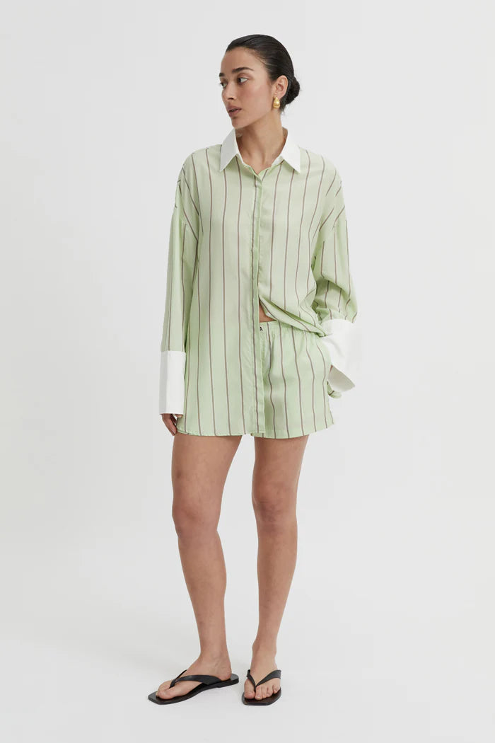 Blanca Opal Shirt - Pistachio