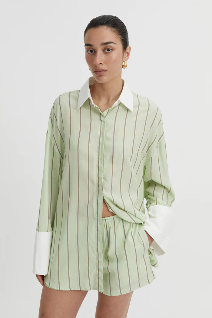 Blanca Opal Shirt - Pistachio