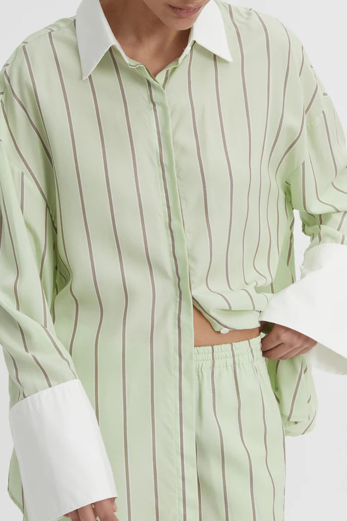 Blanca Opal Shirt - Pistachio