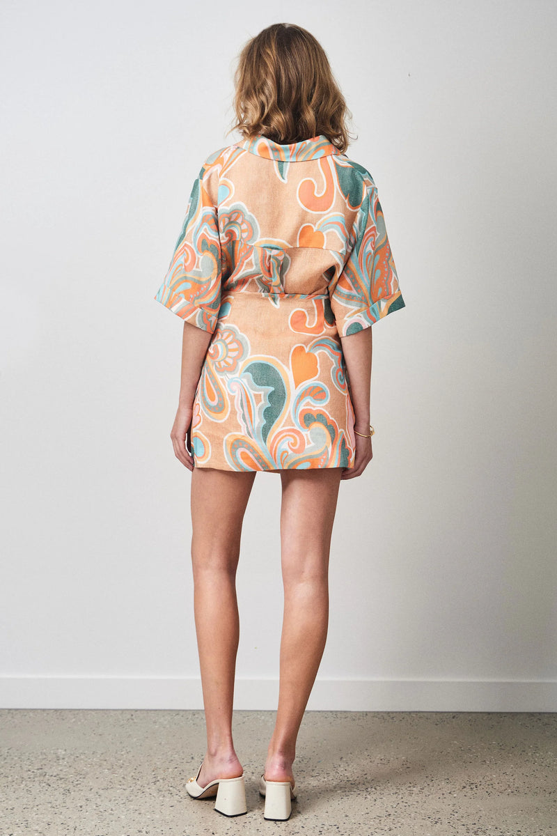 RALF Studios Cowes Shirt - Paisley Teal
