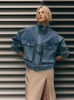 ESMAEE Terminal Denim Jacket - Blue Denim