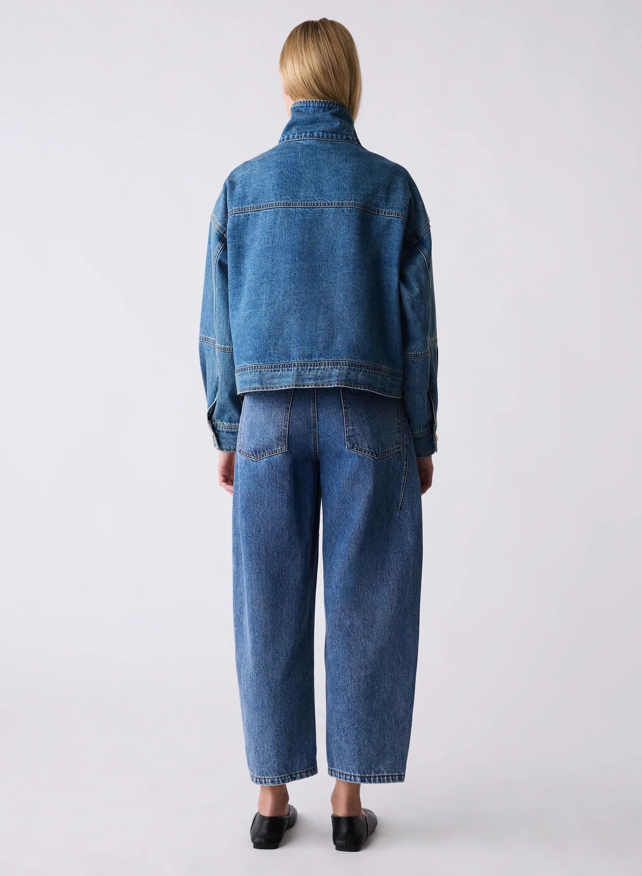 ESMAEE Terminal Denim Jacket - Blue Denim