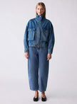 ESMAEE Terminal Denim Jacket - Blue Denim