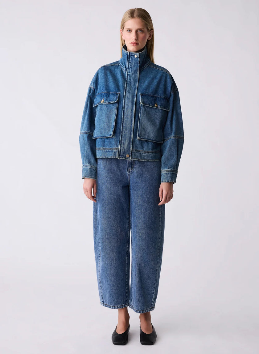 ESMAEE Terminal Denim Jacket - Blue Denim
