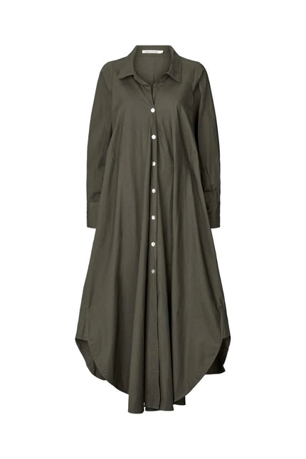 Rabens Saloner Desiree Dress - Dark Brown