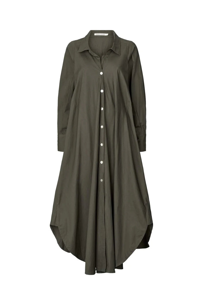 Rabens Saloner Desiree Dress - Dark Brown