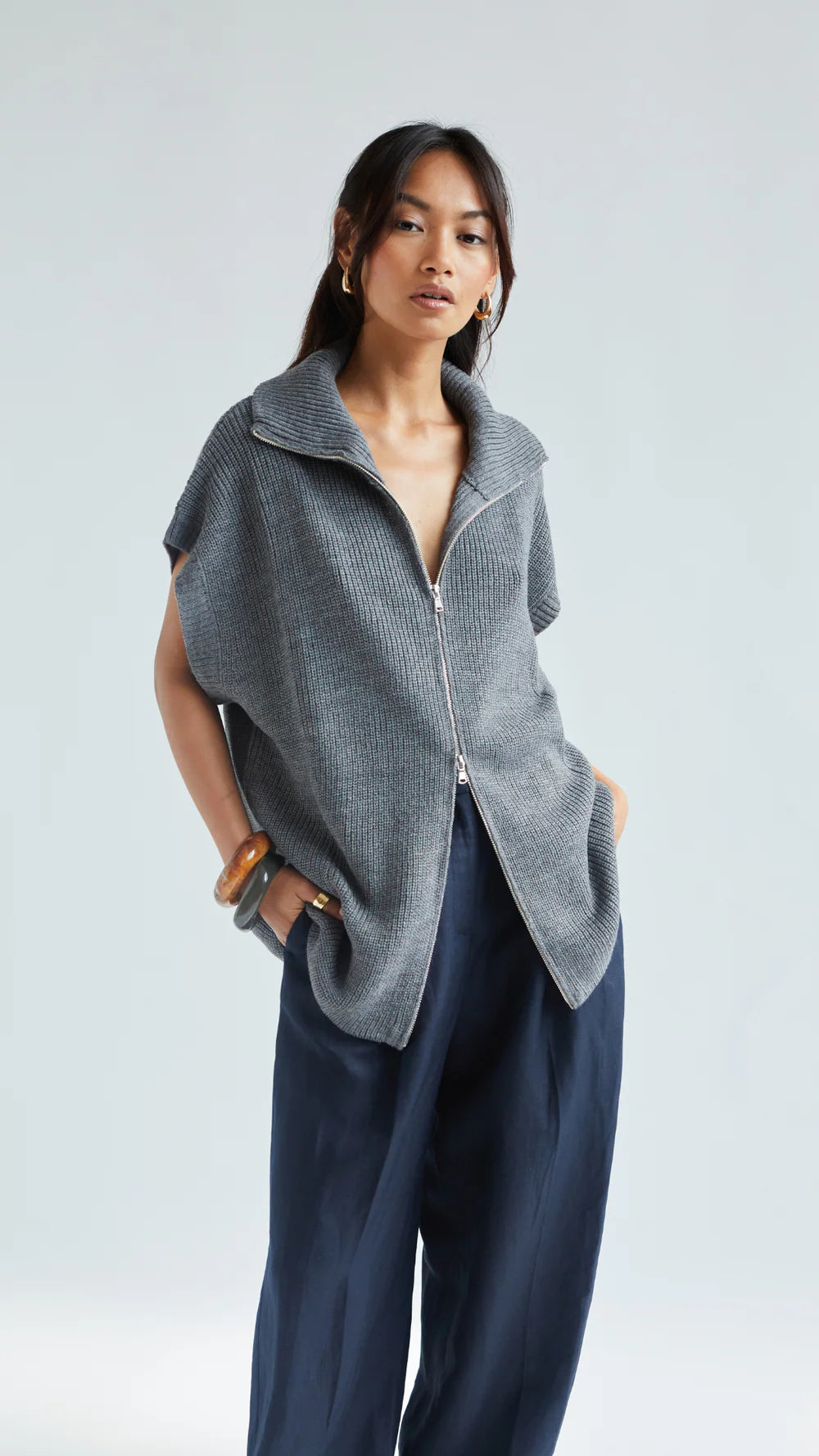 Charli Millie Cardigan - Grey