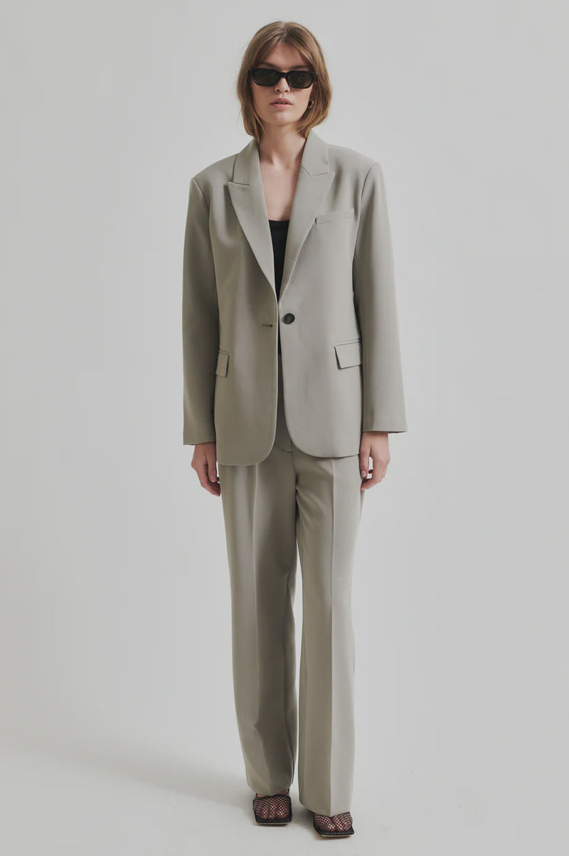 Second Female Evie Fitted Blazer - Elephant