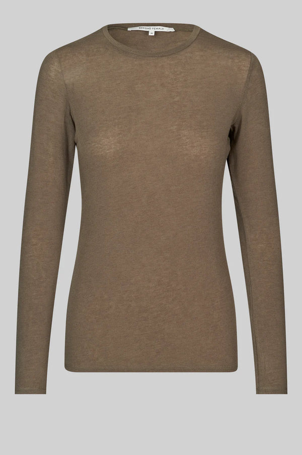 Second Female Matima O-Neck Tee - Oxford Tan