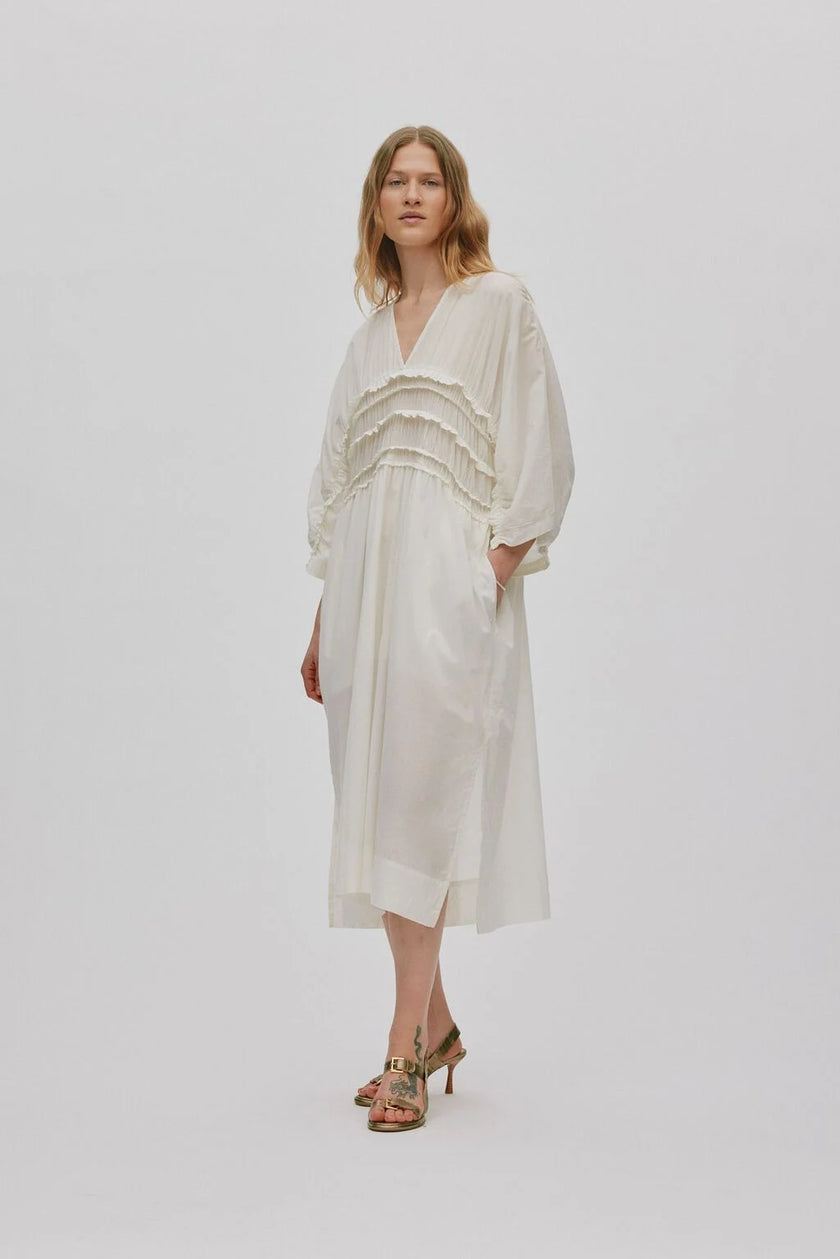 RABENS SALONER INA DRESS - CHALK