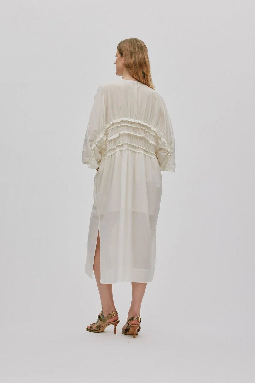 RABENS SALONER INA DRESS - CHALK