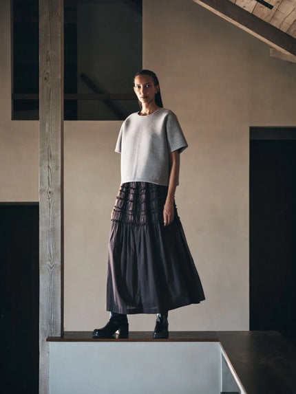RABENS SALONER - VOILE FRILL FULL SKIRT AMELA