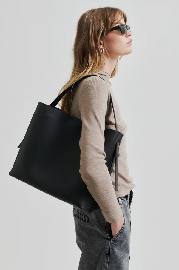 Second Female Leata Maxi Leather Bag - Black