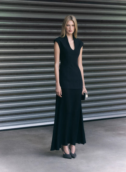 ESMAEE Upscale Evening Dress - Black